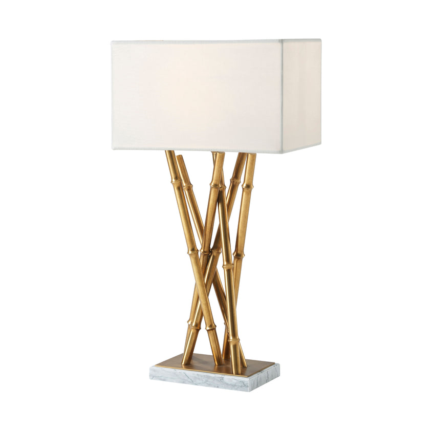 Kesden Table Lamp, Brass/Marble