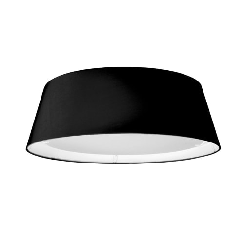 Dainolite LED Flush Mount, Tapered Drum Shade, Black