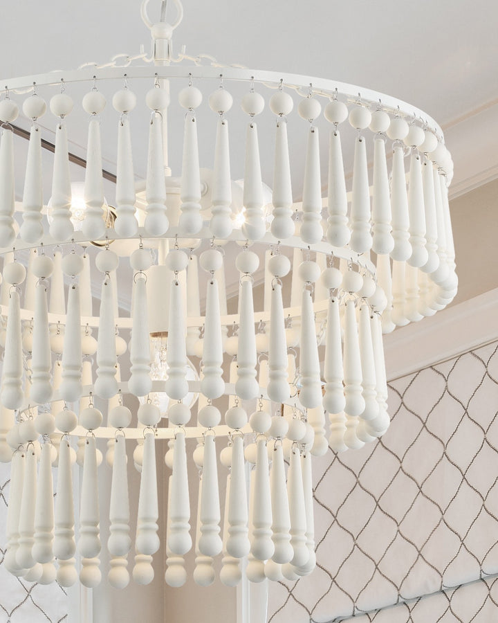 Crystorama Tiana 3 Light Matte White Chandelier