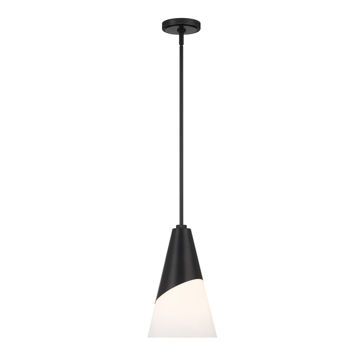 Brian Patrick Flynn Tori 1 Light Matte Black Pendant