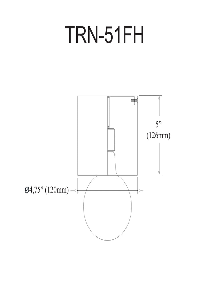 Dainolite 1 Light Aged Brass Flush Mount