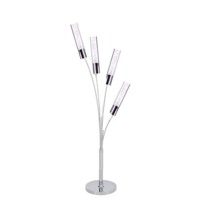 Blooming in Acrylic Table Lamp, 5 Light Chrome