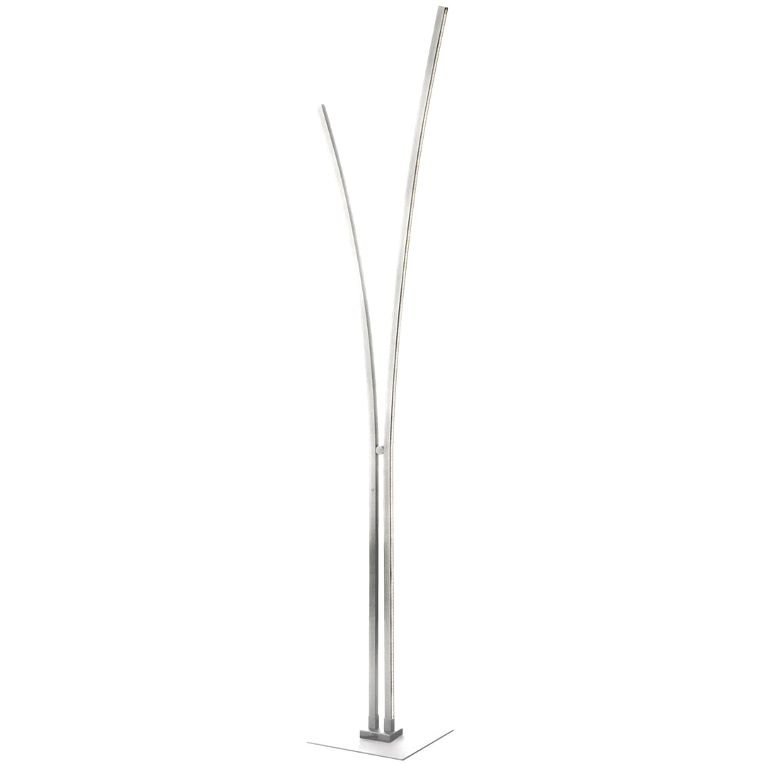 Dainolite 30W Floor Lamp, Matte Black w/ White Acrylic Diffuser