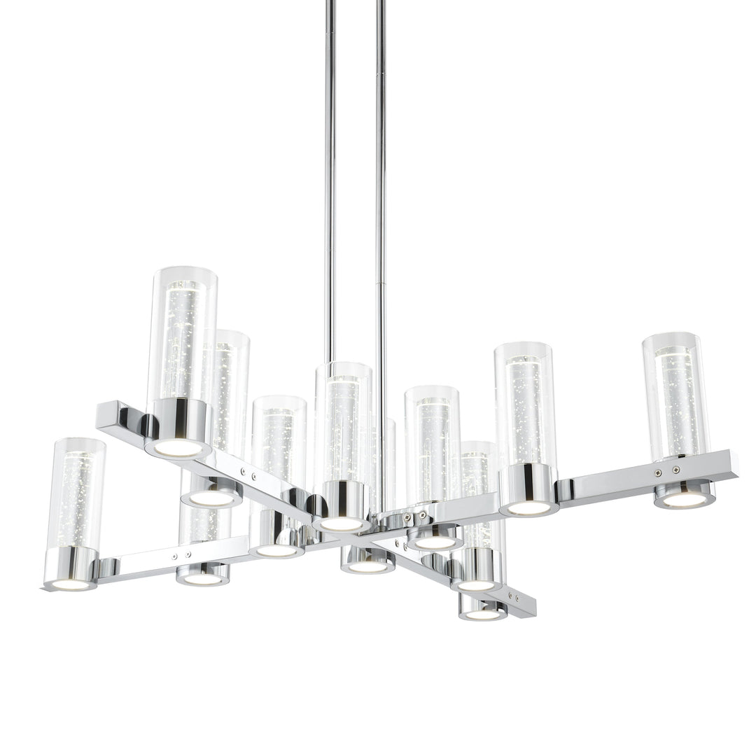 Victory 12 Light Chandelier // Chrome