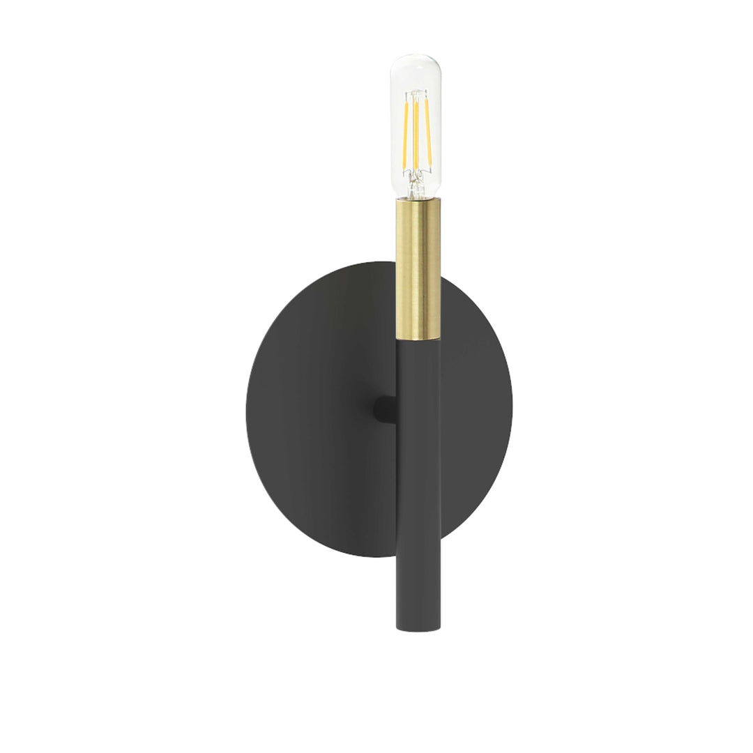 Dainolite 1 Light Incandescent Wall, Sconce Matte Black