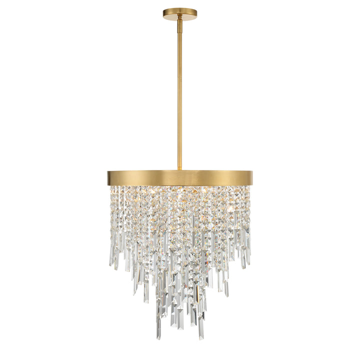 Crystorama Winfield 5 Light Antique Gold Chandelier