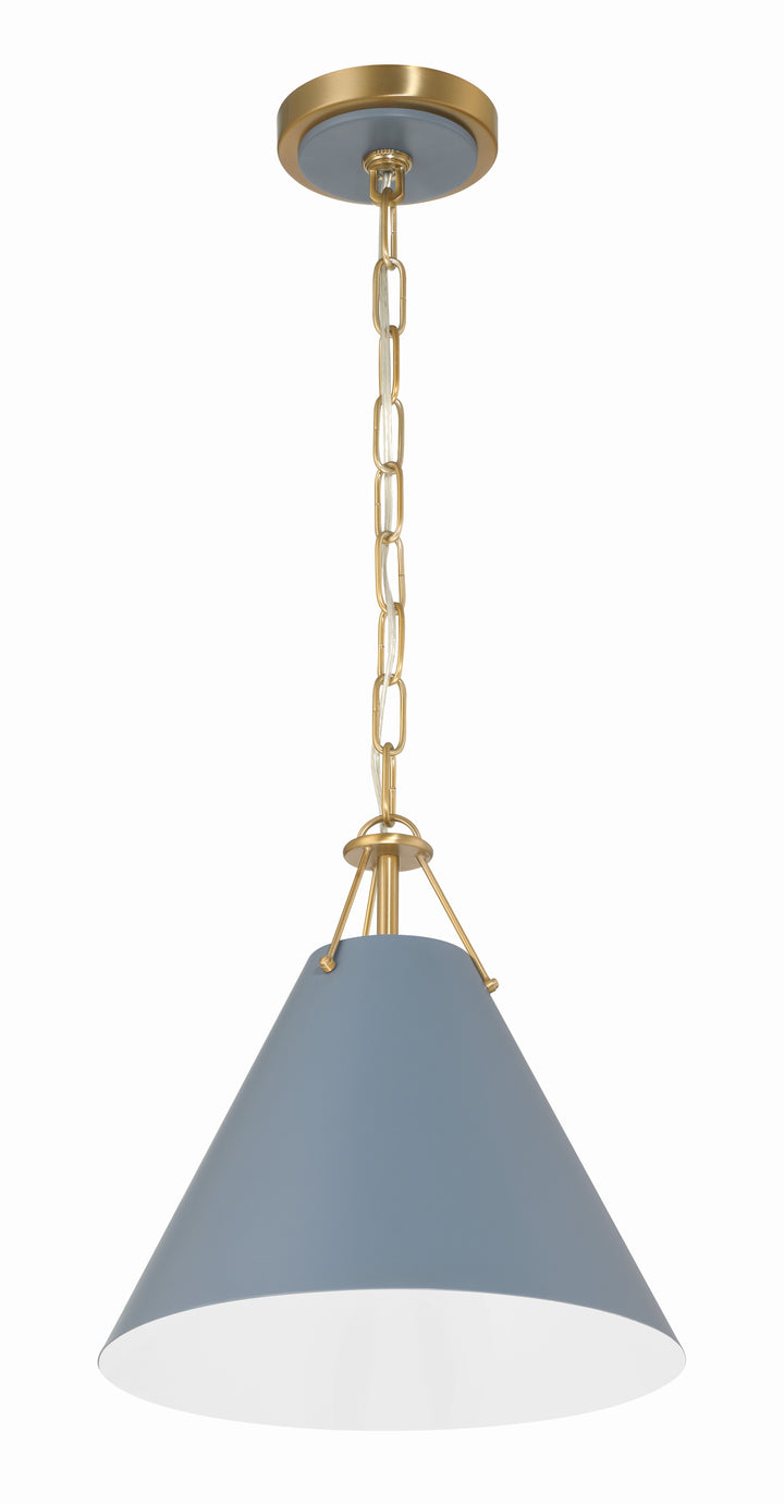 Xavier 1 Light Matte Black Mini Pendant