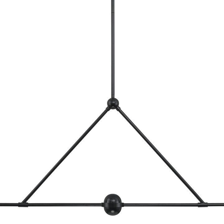 Crystorama Xavier 4 Light Matte Black Chandelier