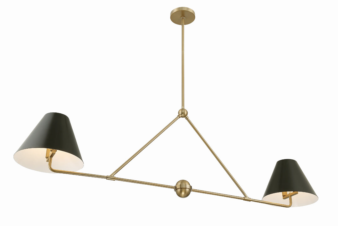 Crystorama Xavier 4 Light Matte Black Chandelier