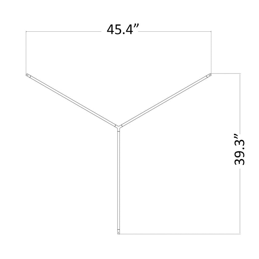 Z-Bar Pendant Medium Trio, 24"