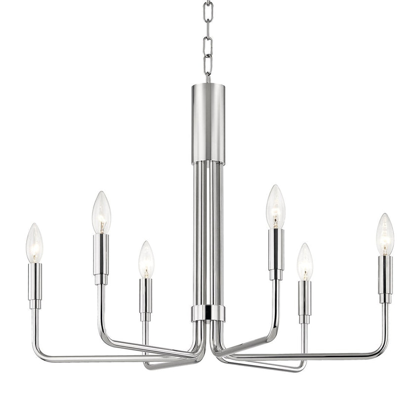 Brigitte Pendant 19" - Polished Nickel