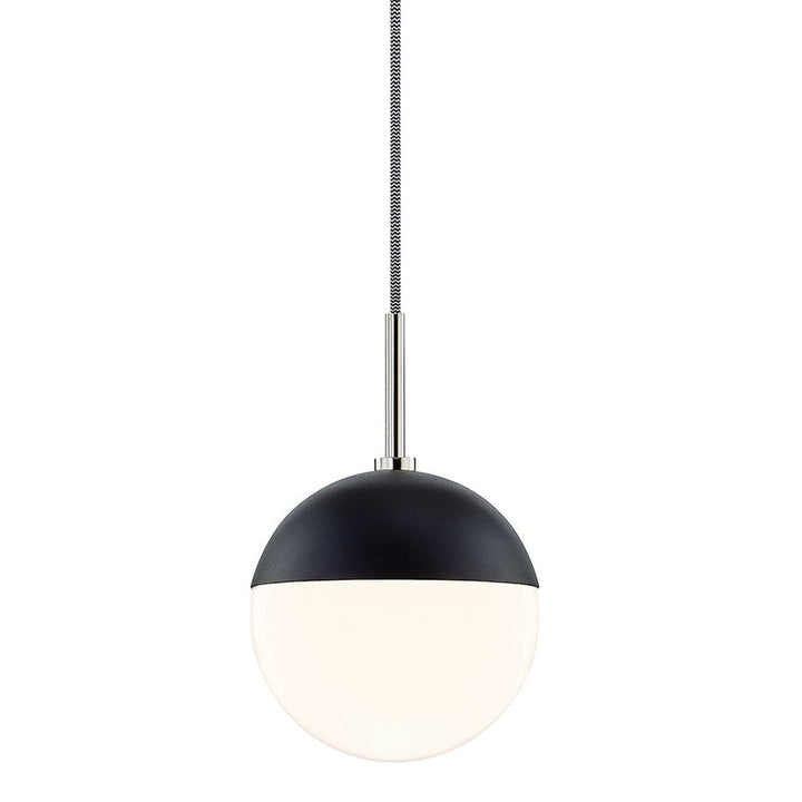 Renee Pendant - Polished Nickel/Dusk Black