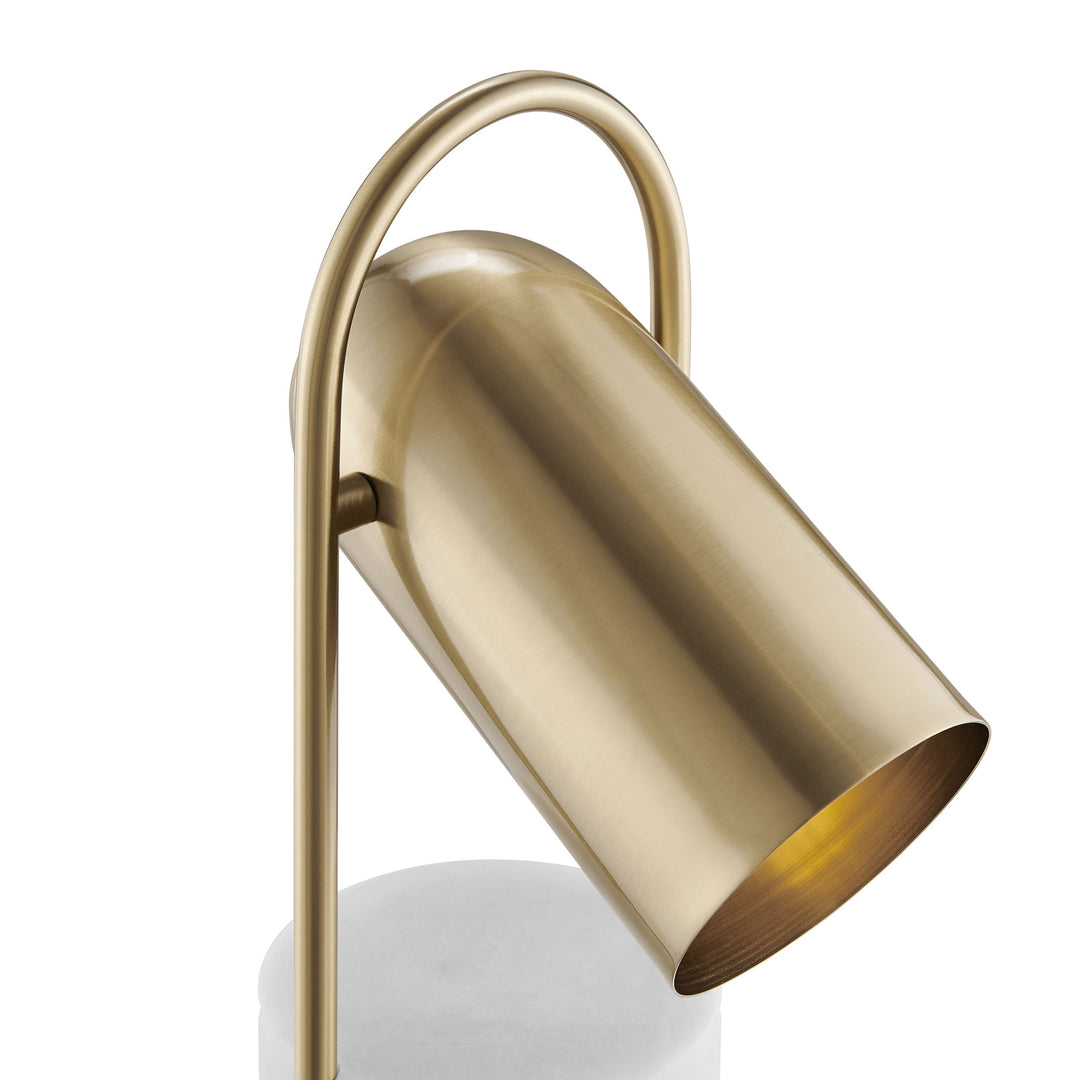 Chrysalism Gold and Marble Table Lamp