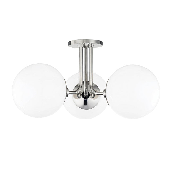 Stella Semi Flush 10" - Polished Nickel