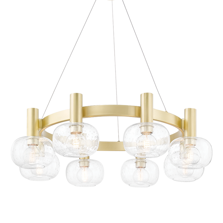 Harlow Chandelier 35" - Aged Brass