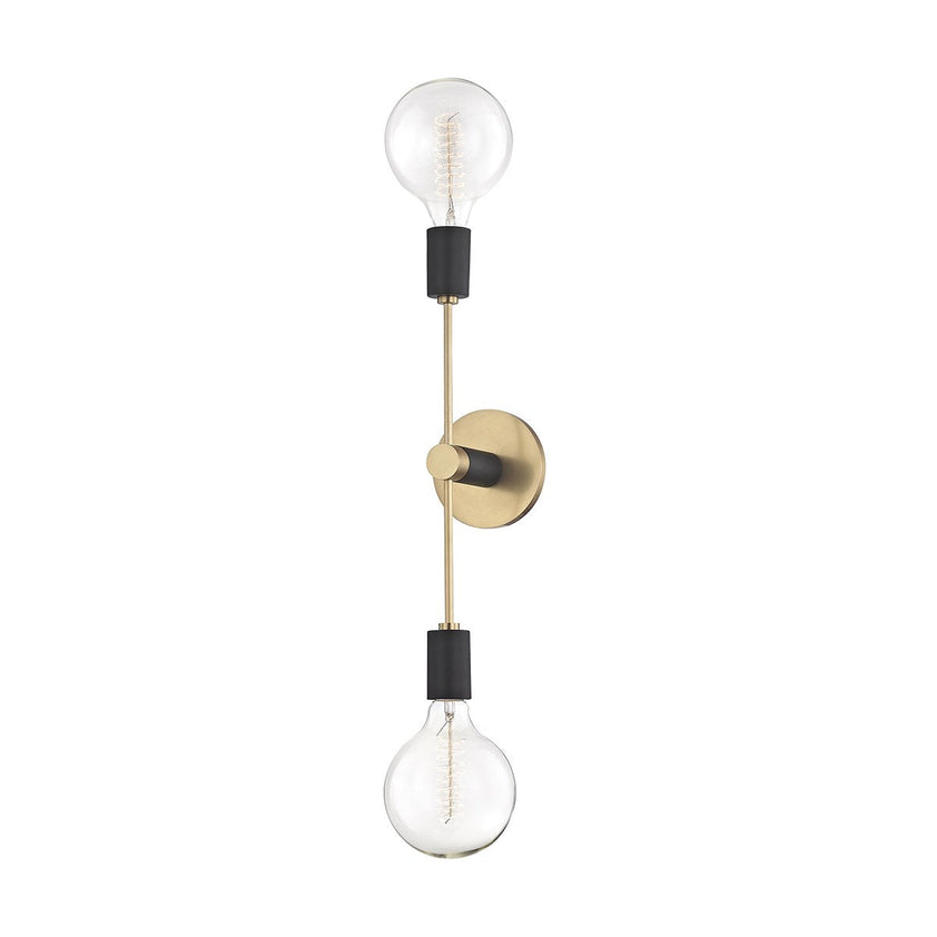 Astrid Wall Sconce - Aged Brass/Dusk Black