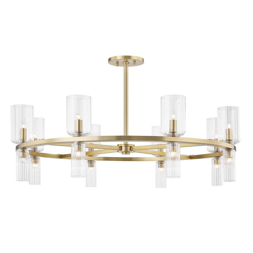 Tabitha Chandelier - Aged Brass