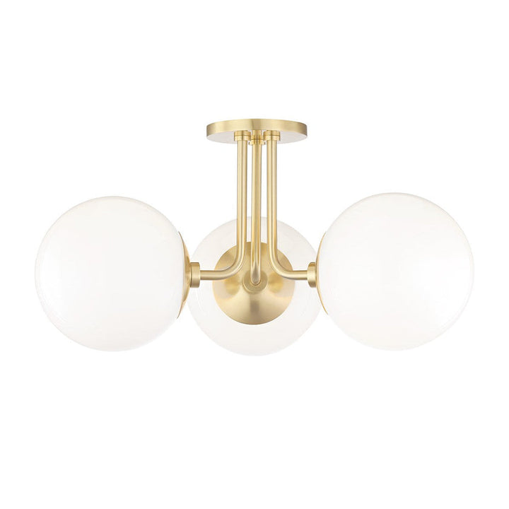 Stella Semi Flush 10" - Aged Brass