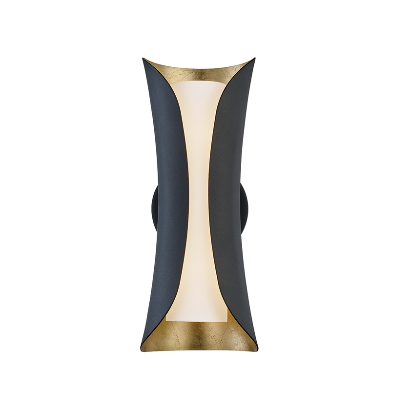 Josie Wall Sconce - Gold Leaf/Dusk Black