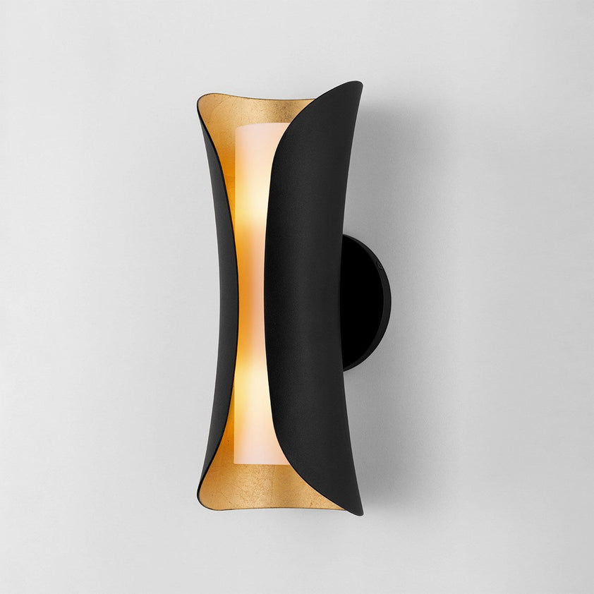 Josie Wall Sconce - Gold Leaf/Dusk Black