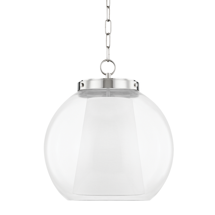 Sasha Pendant 16" - Polished Nickel