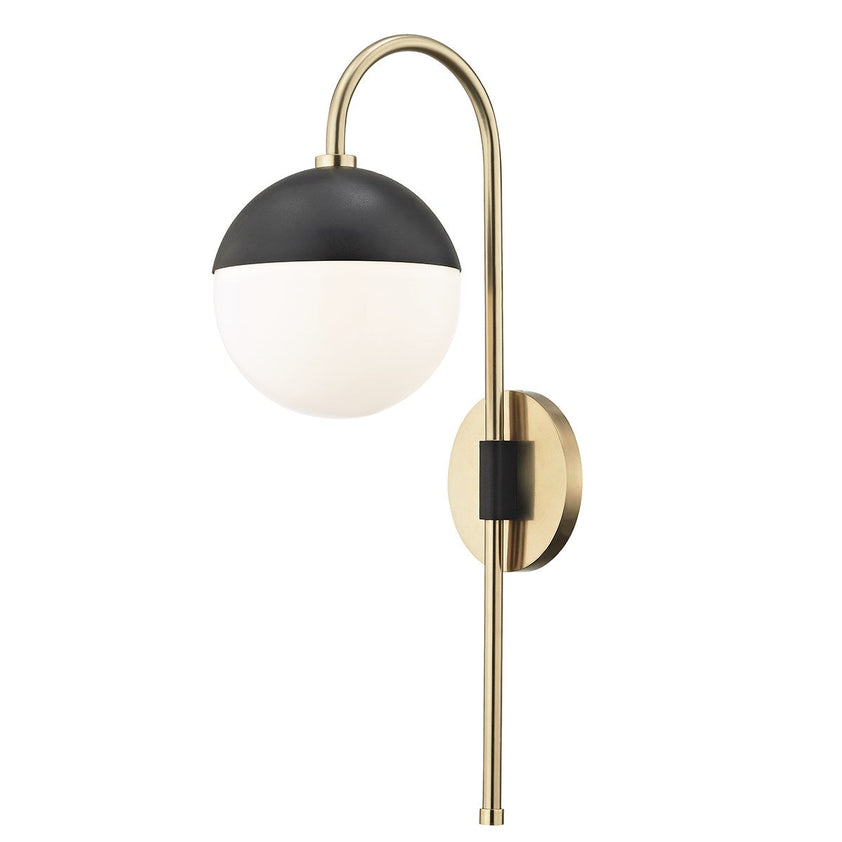 Renee Wall Sconce 20" - Aged Brass/Dusk Black