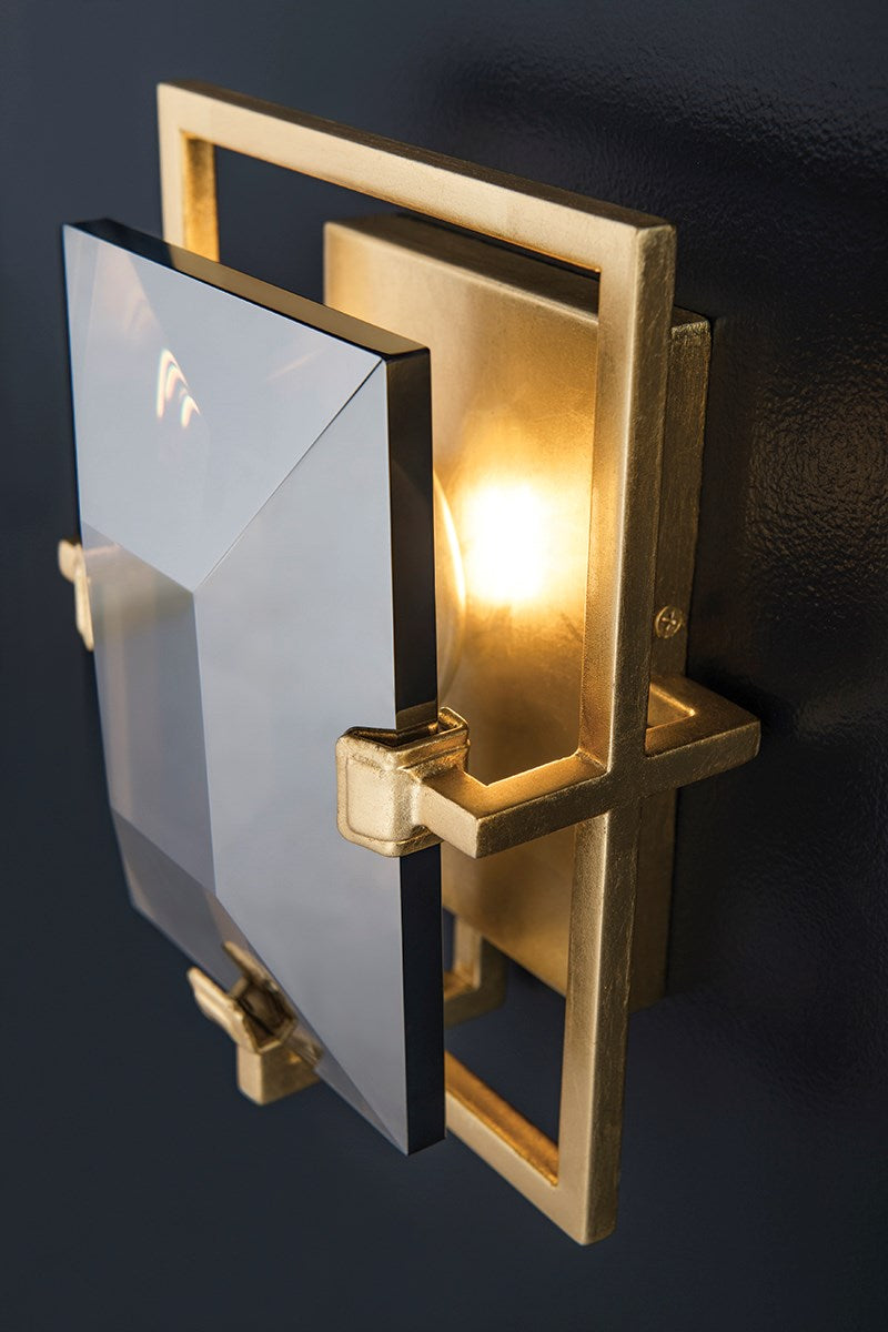 Prism Wall Sconce 7" - Gold Leaf