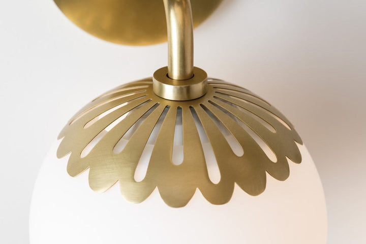 Paige Semi Flush - Aged Brass