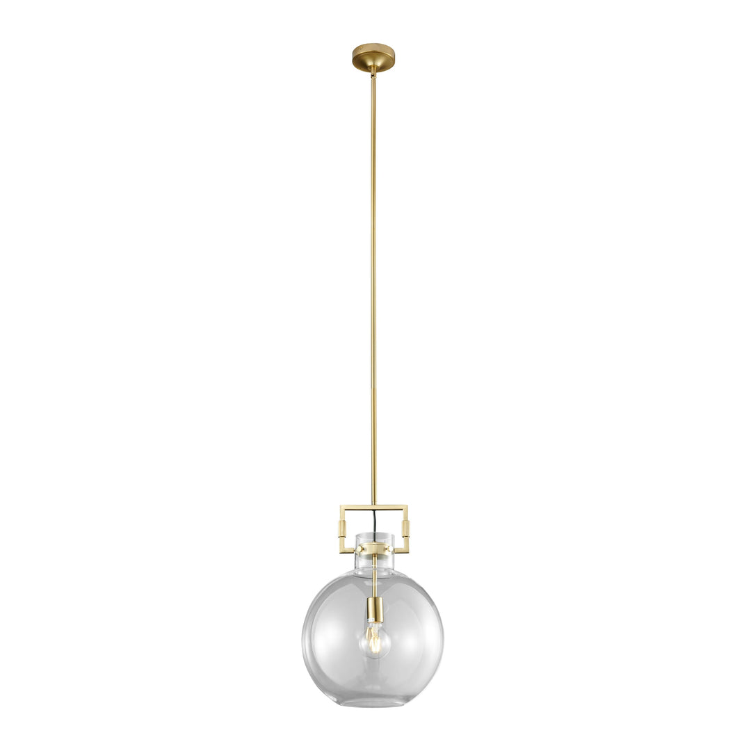 Atlas Crystal & Gold LED 1 Light Pendant