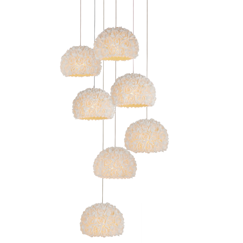 Virtu 7-Light Round Multi-Drop Pendant