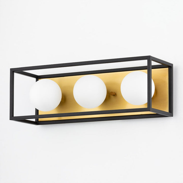 Aira Bath & Vanity 15" - Aged Brass/Dusk Black