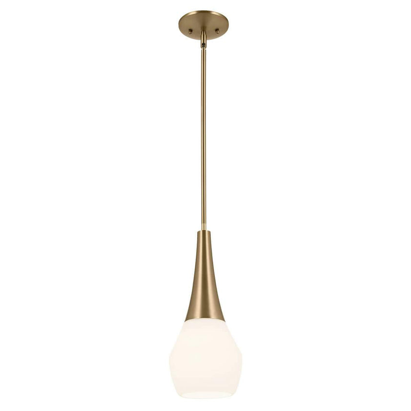 Deela Light Pendant with Satin Etched Cased Opal Glass