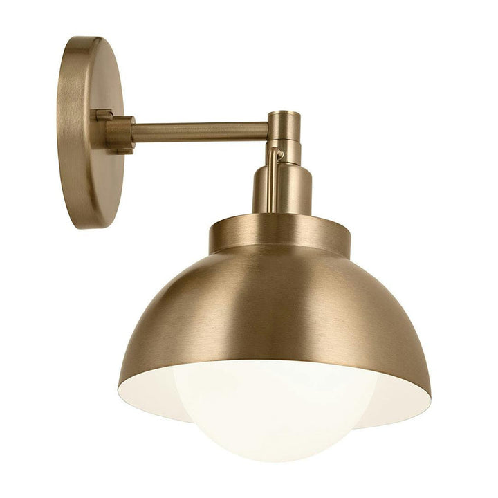 Niva Light Convertible Semi Flush with Satin Etched Cased Opal Glass