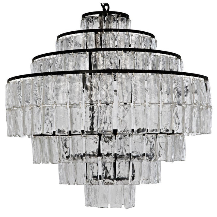 Satellite Chandelier, Black Metal