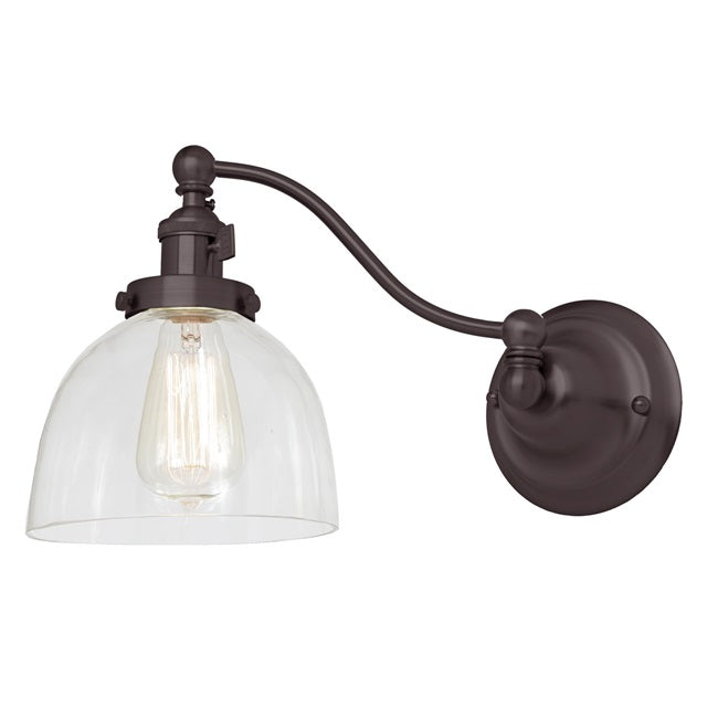 Soho one light half swing Madison wall sconce