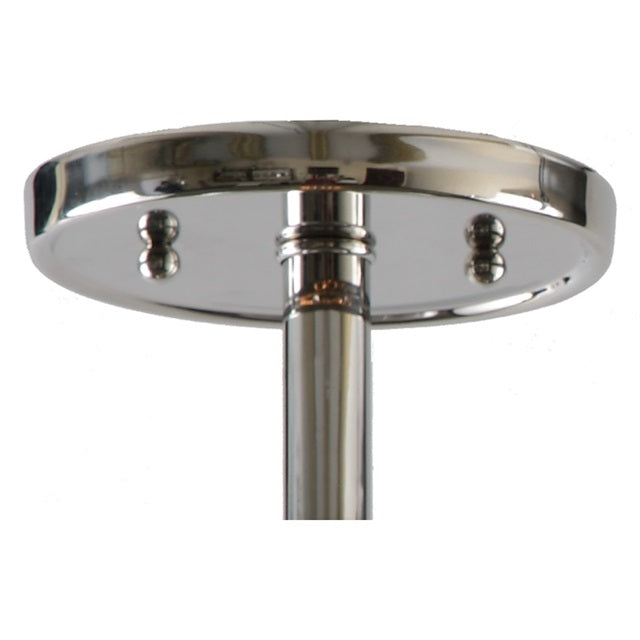 One light grand central ceiling mount gun metal finish 7.5" Wide, crackled mouth blown glass medium cone shade