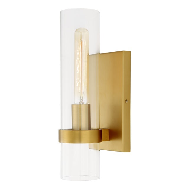 Highland One Light Tall Cylinder Tube Sconce