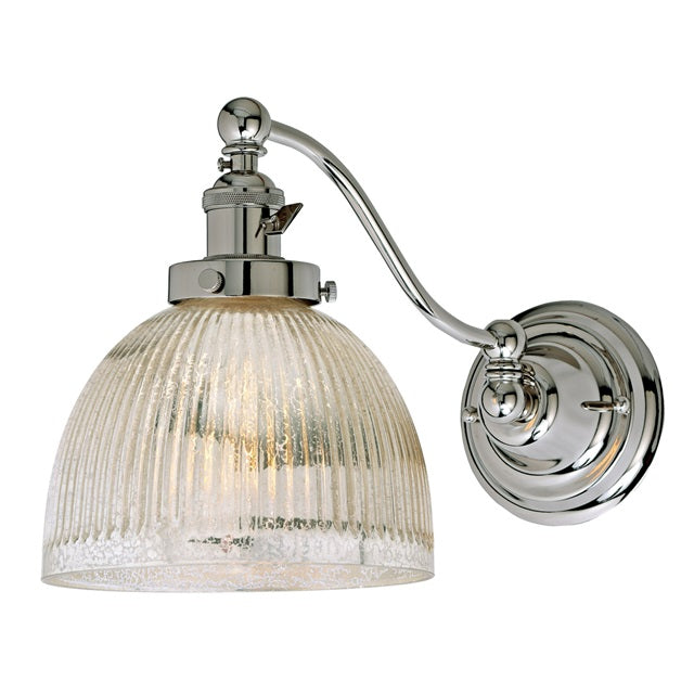 Soho one light half swing mercury Madison wall sconce