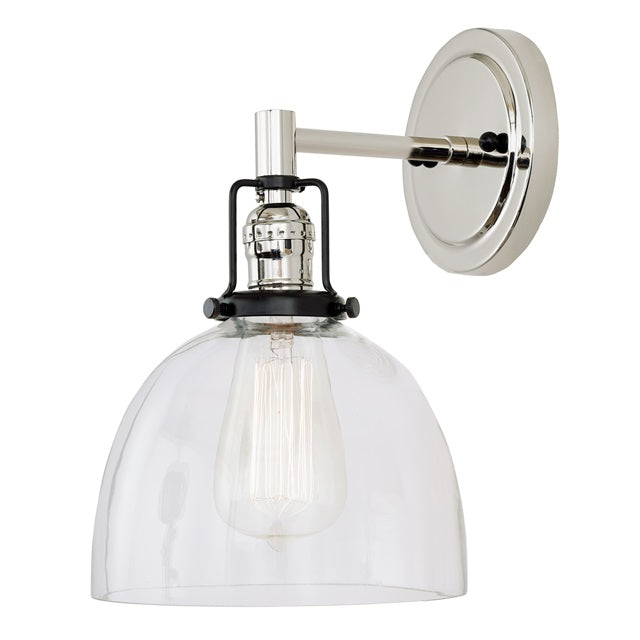 Nob Hill One Light Clear Madison Wall Sconce