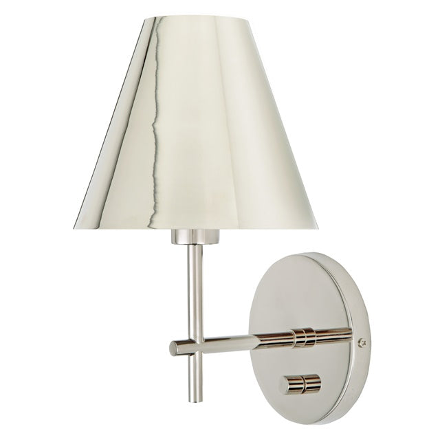 Somerset One Light Office Sconce with Metal Shade