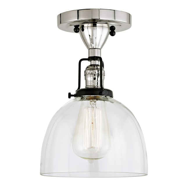 Nob Hill One Light Clear Madison Ceiling Mount