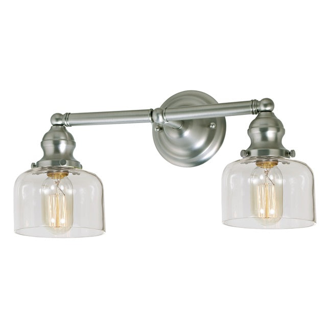 Union Square two light Shyra bathroom wall sconce