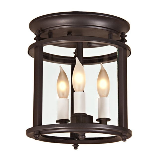 Murray Hill bent glass ceiling lantern - Small