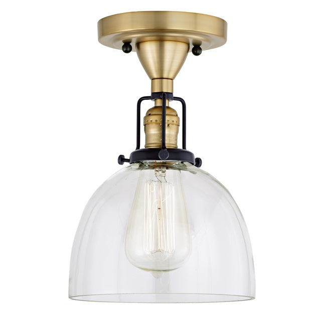 Nob Hill One Light Clear Madison Ceiling Mount