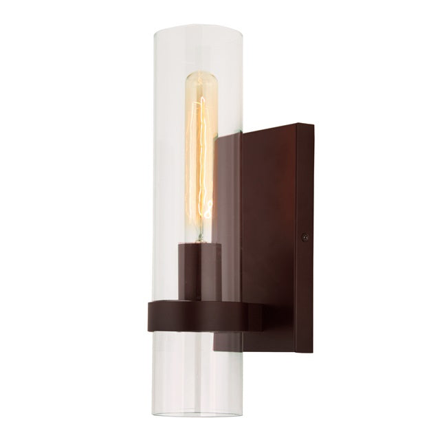 Highland One Light Tall Cylinder Tube Sconce