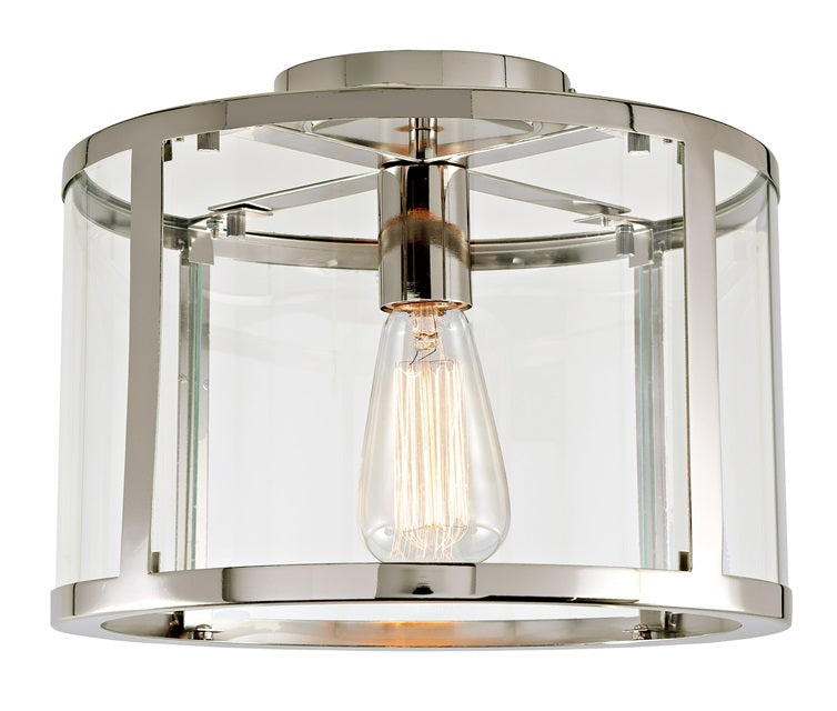 Bryant One Light Semi Flush Ceiling Light