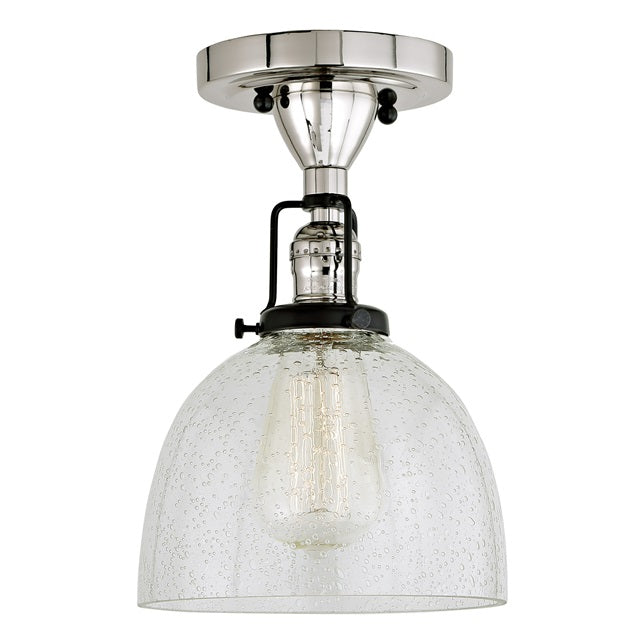 Nob Hill One Light Clear Bubble Madison Ceiling Mount