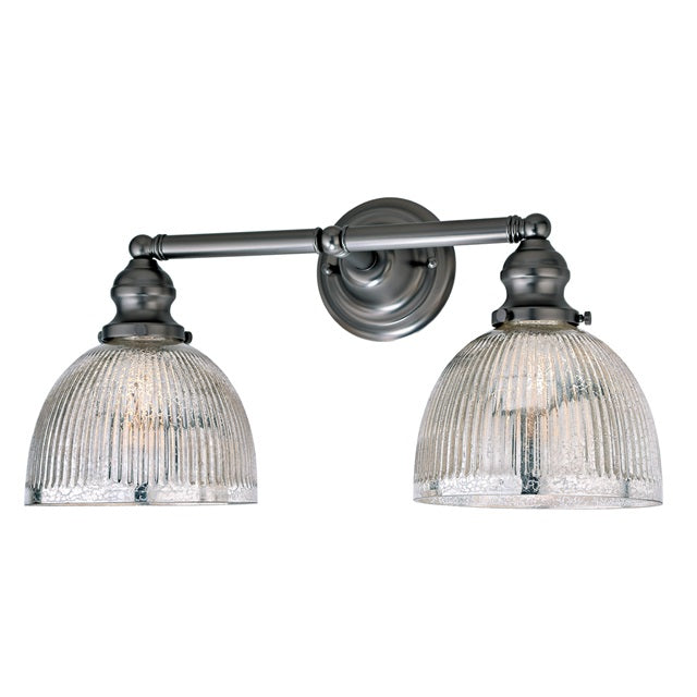 Union Square two light mercury Madison bathroom wall sconce