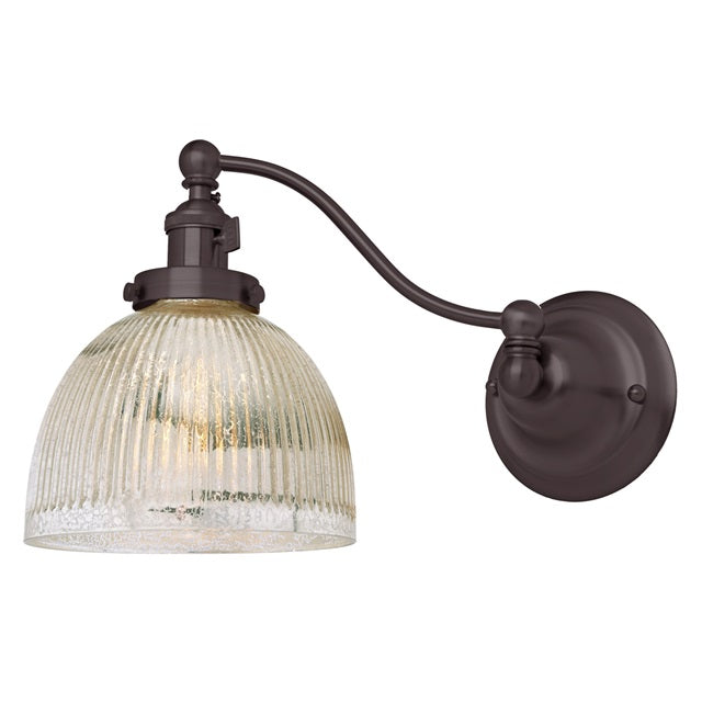 Soho one light half swing mercury Madison wall sconce