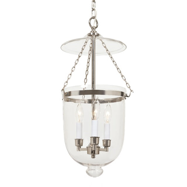 Medium bell jar lantern with clear glass